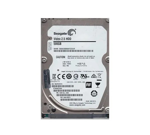 1DK142-500 - Seagate Video 2.5 500GB 5400RPM SATA 6Gb/s 2.5-inch Hard Drive