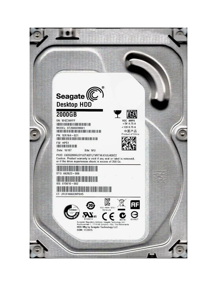 1ER164-021 - Seagate 2TB 7200RPM SATA 6Gb/s 3.5-inch Hard Drive