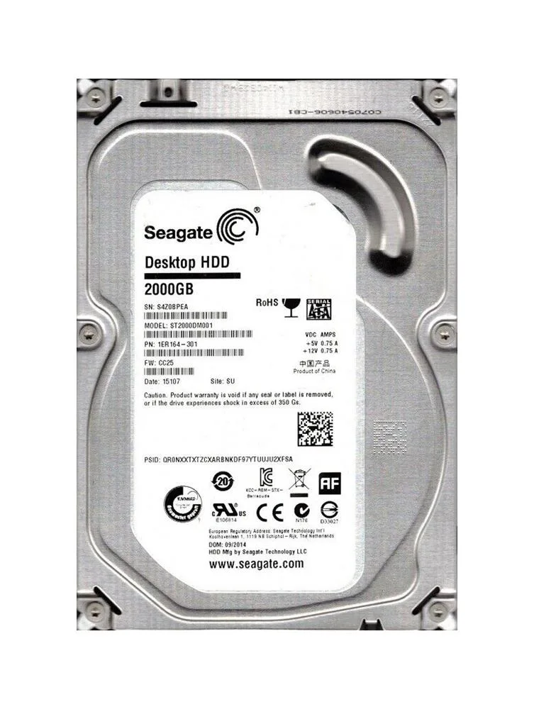 1ER164-301 - Seagate 2TB 7200RPM SATA 6Gb/s 3.5-inch Hard Drive