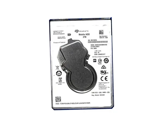 1R8174-020 - Seagate Mobile 2TB 5400RPM SATA 6Gb/s 128MB Cache (RoHS) 2.5-inch Hard Drive