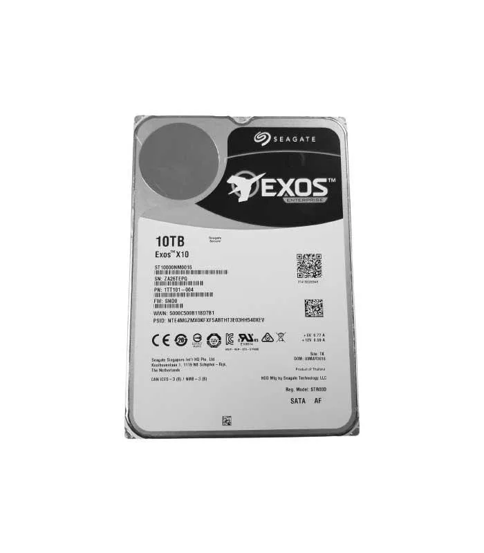 1TT101-004 - Seagate Exos X10 10TB 7200RPM SATA 6Gb/s 256MB Cache (512e) Helium Filled 3.5-inch Hard Drive
