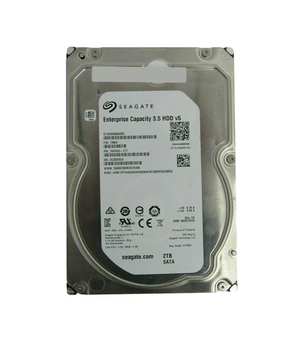 1V4104-177 - Seagate Enterprise Capacity 2TB 7200RPM SATA 6Gb/s 128MB Cache (512n) 3.5-inch Hard Drive