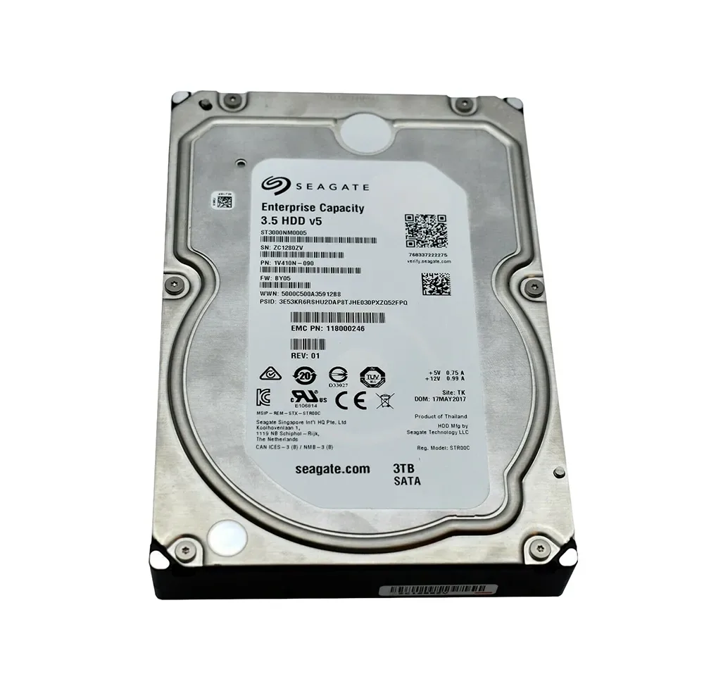1V410N-090 - Seagate Exos 7E8 3TB 7200RPM SATA 6Gb/s 128MB Cache (512n) 3.5-inch Hard Drive