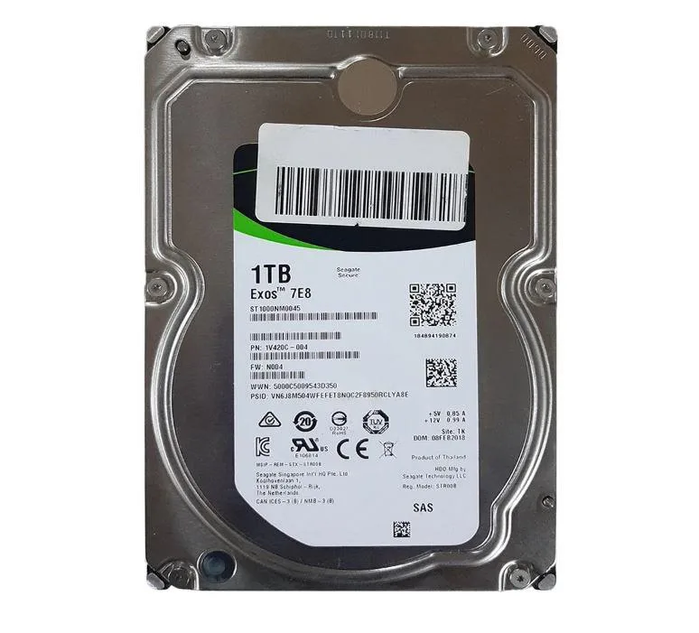 1V420C-004 - Seagate Enterprise Capacity V.5 1TB 7200RPM SAS 12Gb/s 128MB Cache (4kn) 3.5-inch Hard Drive