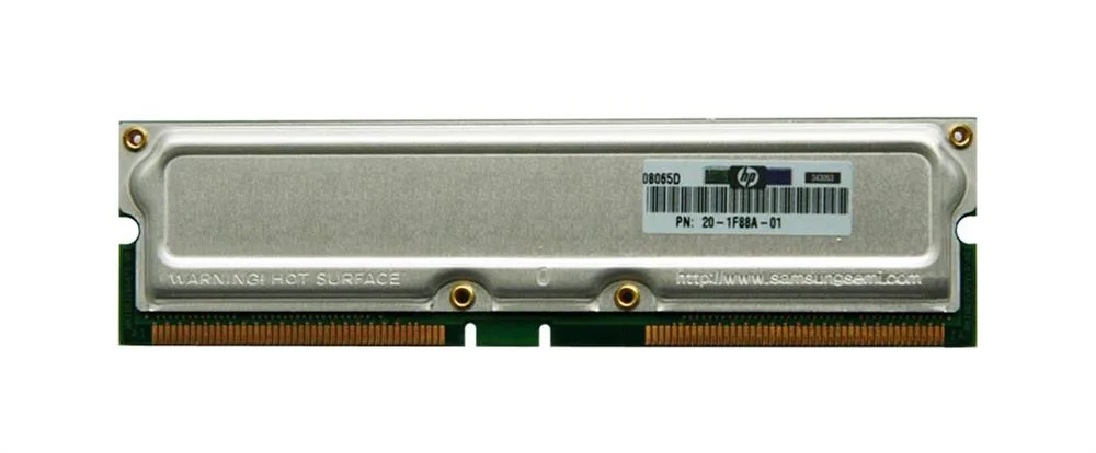 20-1F88A-01 - HP 1GB PC800 800MHz ECC 184-Pin RDRAM RIMM Memory Module ...