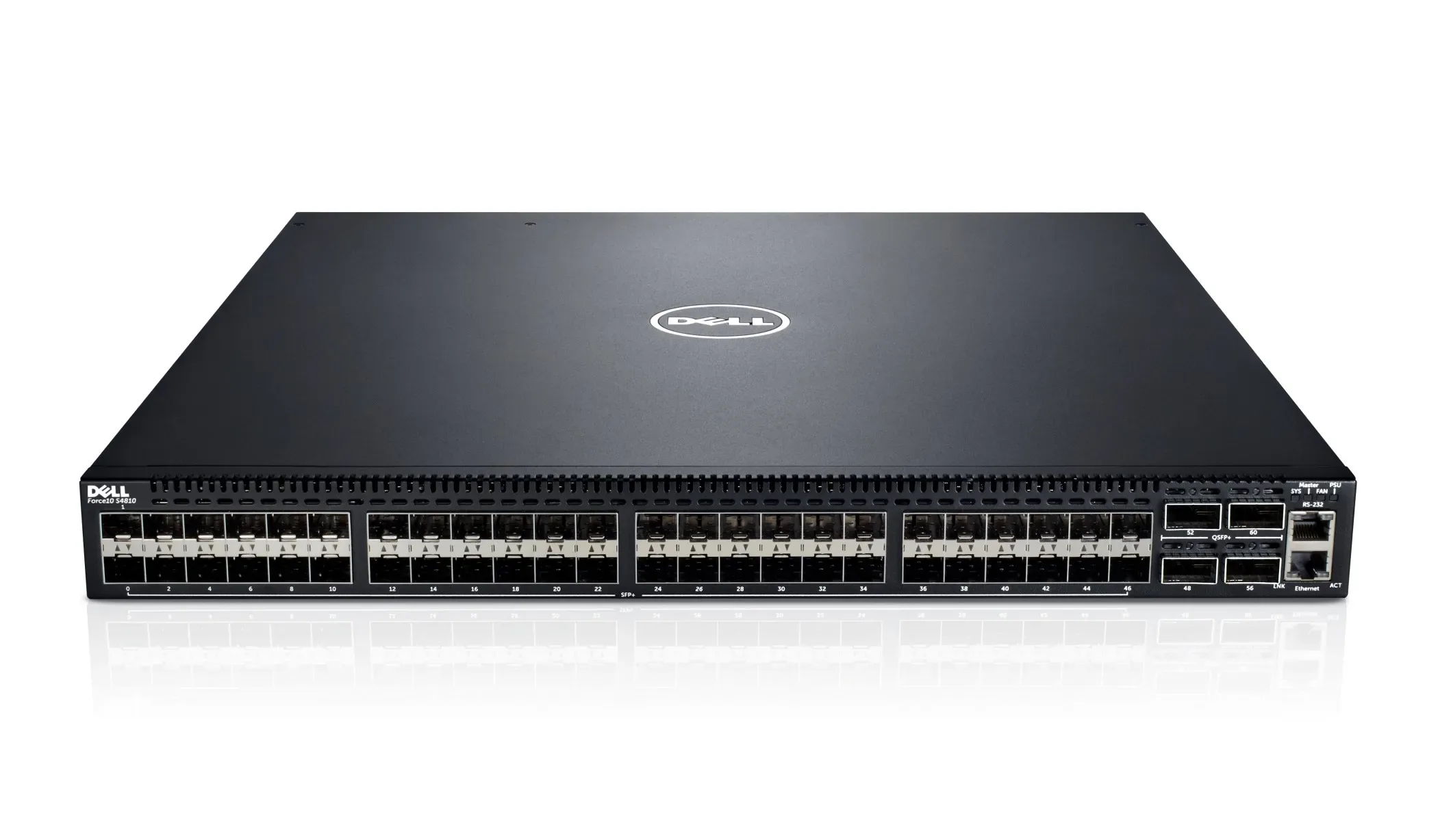 210-38655 - Dell Force10 S4810P 48 x Ports 10GBase-T + 4 x Ports 40GBase-X QSFP+ Rack-Mountable Layer 3 Managed 10 Gigabit Ethernet Network Switch