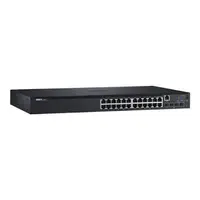 210-AEVX - Dell PowerConnect N1524 24 x Ports 10/100/1000Base-T + 4 x Ports 10 Gigabit Etherner SFP+ Rack-Mountable 1U Layer 2 Managed Gigabit Ethernet Network Switch