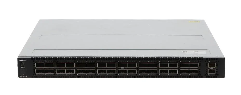 Dell 210-BFGK PowerSwitch S5232F-ON 32-Ports 100GBase-X QSFP28 2-Ports SFP+ Layer 3 Manageable 1U Rack-Mountable Gigabit Ethernet Network Switch with 2x Psu