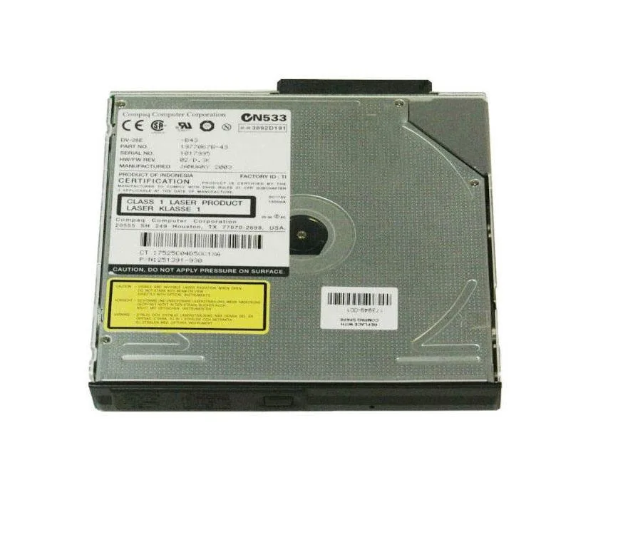 237342-830 - HP 8X Speed IDE Slimline Multibay DVD ROM Optical Drive for Evo N800c Notebook