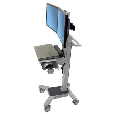 24-194-055 - Ergotron Neo-Flex Dual WideView WorkSpace Dual-Display Cart