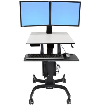 24-214-085 - Ergotron WorkFit-C, Dual Sit-Stand Workstation