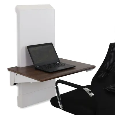 24-804-S894 - Ergotron WorkFit Elevate (walnut hills) Sit-Stand Wall Desk
