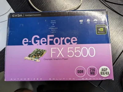 256-A8-N313-K1 - EVGA e-GeForce FX 5500 256MB DDR 128-Bit DVI/ D-Sub/ S-Video Out/ AGP 4X/8X Video Graphics Card