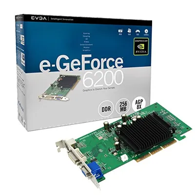 256-A8-N327-TX - EVGA e-GeForce 6200 256MB DDR 64-Bit AGP 4X/8X Video Graphics Card