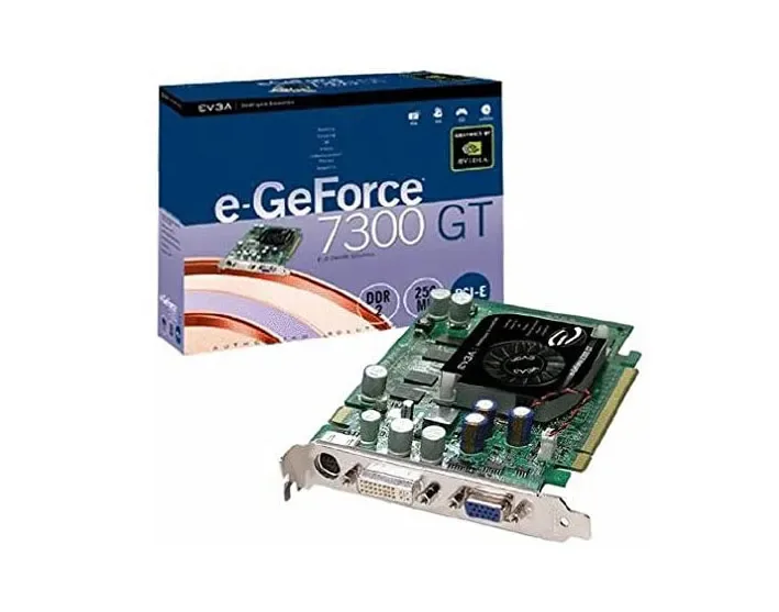 256-P2-N443-KR - EVGA e-GeForce 7300 GT 256MB GDDR2 64-Bit SLI Support PCI Express x16 Video Graphics Card