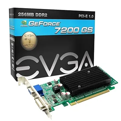 256-P2-N711-KR - EVGA e-GeForce 7200GS 256MB DDR2 PCI Express x16 DVI/ VGA Video Graphics Card