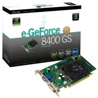 256-P2-N732-R1 - EVGA e-GeForce 8400 GS 256MB 64-Bit GDDR2 PCI Express x16 D-Sub/ DVI/ HDTV/ S-Video Out Video Graphics Card
