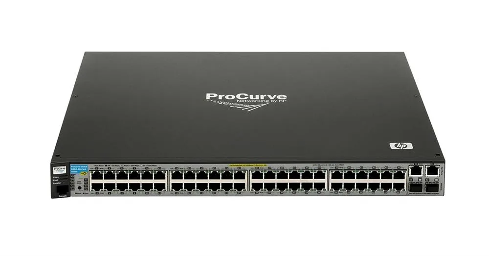 HP 2610-48-PWR ProCurve 2610-48-PWR 48 x Ports 10/100Base-T + 2 x Ports SFP (mini-GBIC) + 2 x Ports 1000Base-T 1U Rack-mountable Layer 3 Managed Fast Ethernet Network Switch