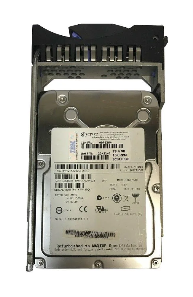 26K5245 - IBM 73.4GB 15000RPM Ultra-320 SCSI Hard Drive
