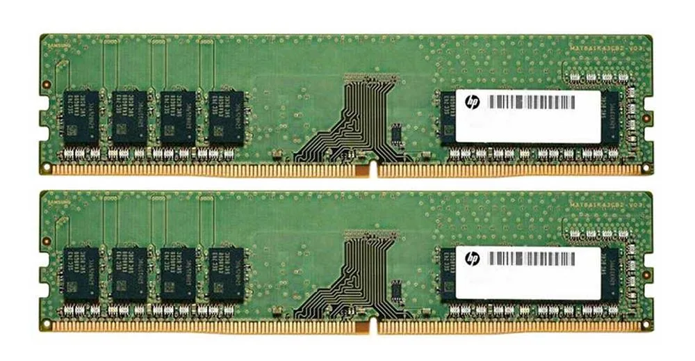 274X7AV - HP 32GB Kit (2X16GB) DDR4-3200MHz PC4-25600 ECC Unbuffered CL22 288-Pin UDIMM 1.2V Dual Rank Memory