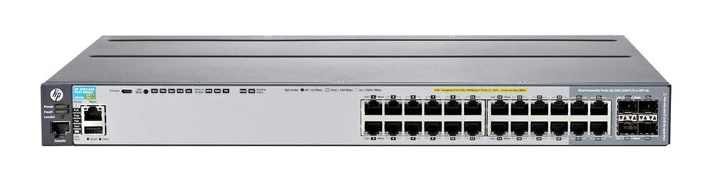 HPE 2920-24G Aruba 2920 Series 2920-24G 20 x Ports 10/100/1000Base-T + 4 x Dual Personality SFP Ports Layer3 Managed Stackable Gigabit Ethernet Network Switch