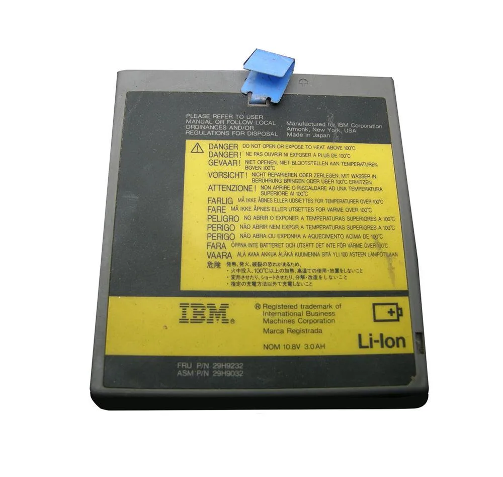 29H9232 - IBM Li Ion 10.8V 3.0AH Battery for ThinkPad 760 Series