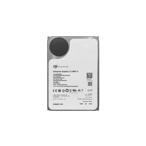 2A1101-001 - Seagate Capacity V.7 12TB 7200RPM SATA 6Gb/s 256MB Cache 512e 3.5-inch Enterprise Hard Drive