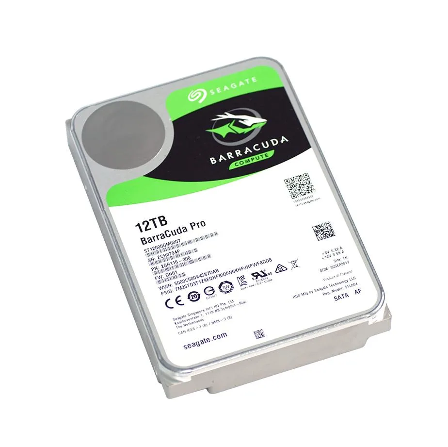 2GR116-300 - Seagate BarraCuda Pro 12TB 7200RPM SATA 6Gb/s 256MB Cache 512e 3.5-inch Hard Drive