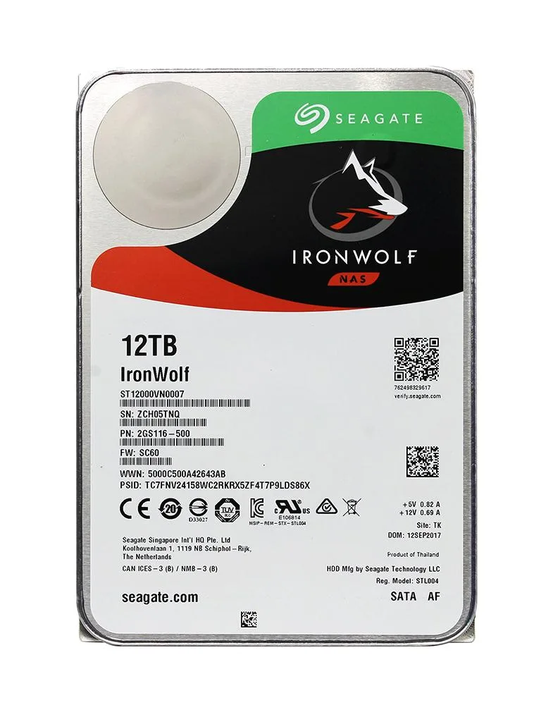 2GS116-500 - Seagate IronWolf NAS 12TB 7200RPM SATA 6Gb/s 256MB Cache 3.5-inch Hard Drive