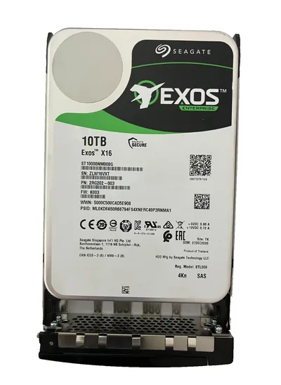 Seagate 2RG202-003 SEAGATE EXOS ST10000NM008G HDD 10TB SAS 6Gb/s 3.5