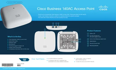 3-CBW140AC-G - Cisco Business 140AC Access Point