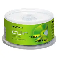 30CDQ80RSX - Sony CDQ80 48x CD-R Media - 700MB - 120mm Standard - 30 Pack Spindle