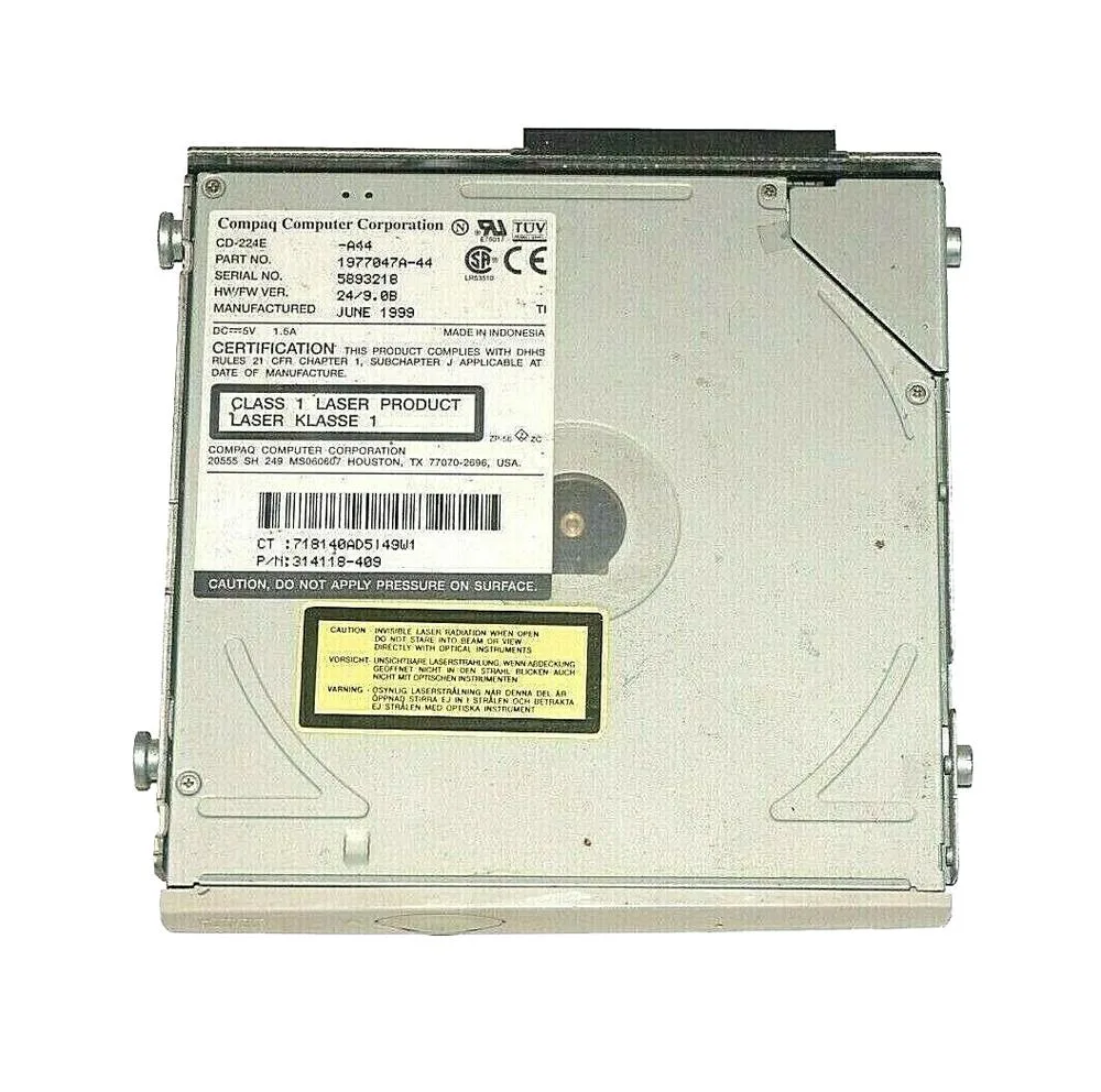 314118-409 - HP / Compaq 24X Speed IDE Slimline CD-ROM Optical Drive