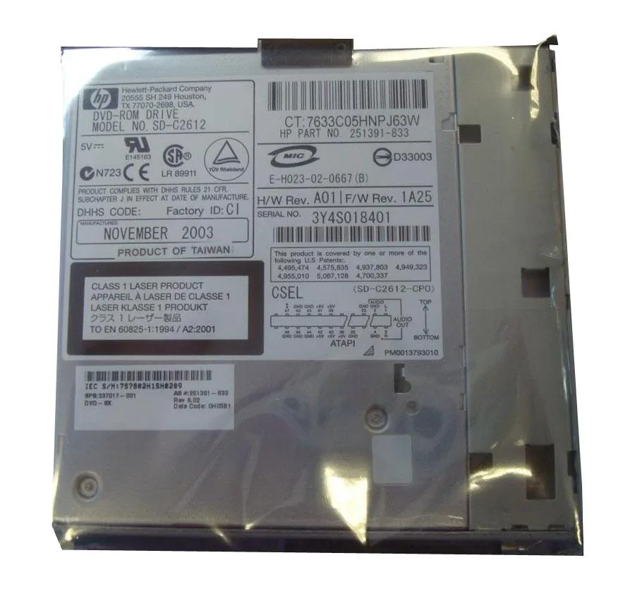 337017-001 - HP IDE 8X DVD /24X CD-ROM Optical Drive for Armada e500 Notebook