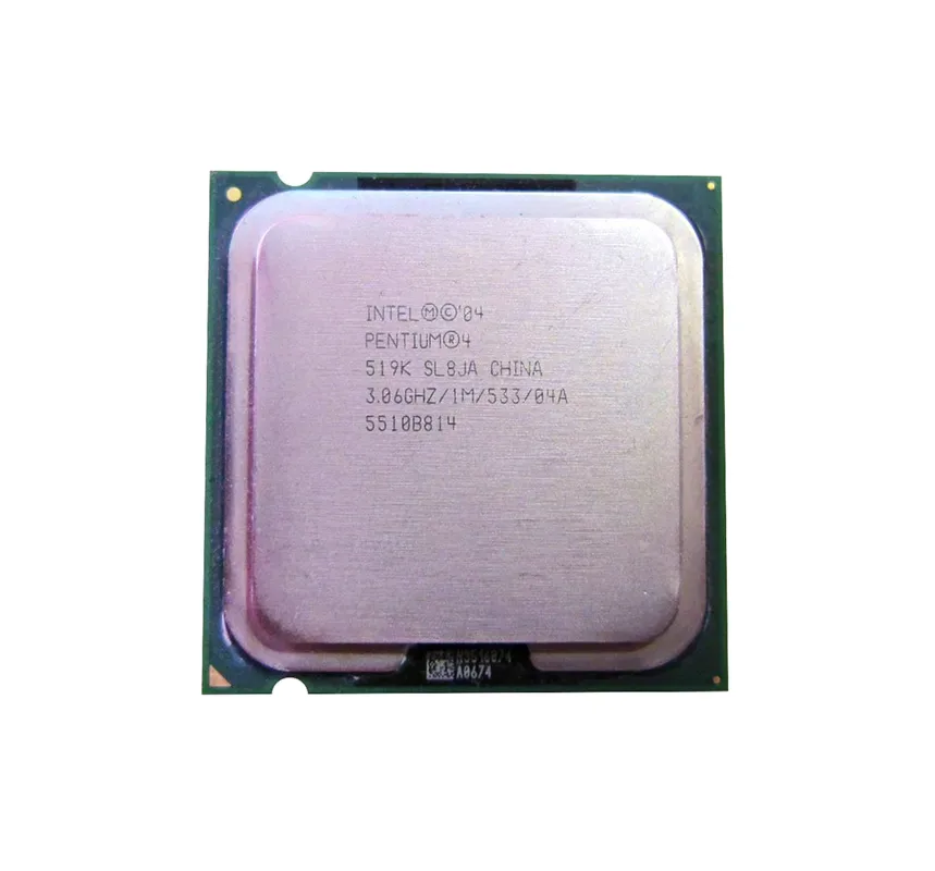 360734-213 - HP 3.06GHz 533MHz FSB 1MB L2 Cache Socket LGA775 Intel Pentium 4 519 1-Core Processor