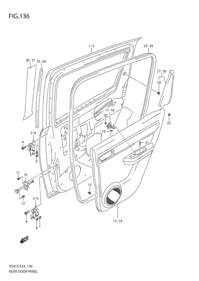 371-1090 - Sun Spare Front/rear Door Sr-1k-42