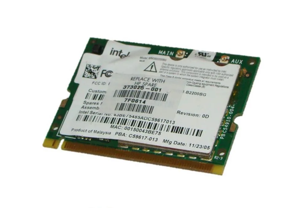 373025-001 - HP Mini PCI Intel Pro Wireless 2200BG Wi-Fi 802.11b/g Wireless Lan Card for Pavilion Notebook PCs