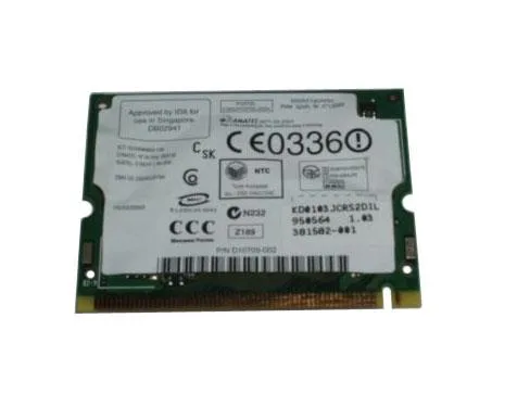 381582-001 - HP Mini PCI IEEE 802.11b/g Notebook Wireless Lan Card Broadcom (Intel Wireless Pro)