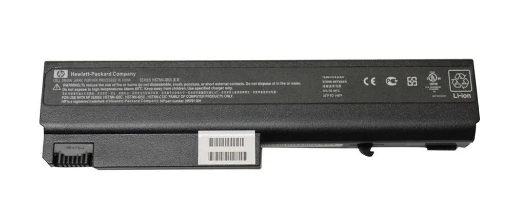 382553-001 - HP 6-Cell Lithium-Ion 10.8VDC 4400MAh 55Wh Primary Notebook Battery