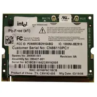 390685-001 - HP Mini PCI 54G 802.11b/g High Speed Wireless Lan (WLAN) Network Interface Card for NC4000/NC4010/NC6000 Series Notebooks