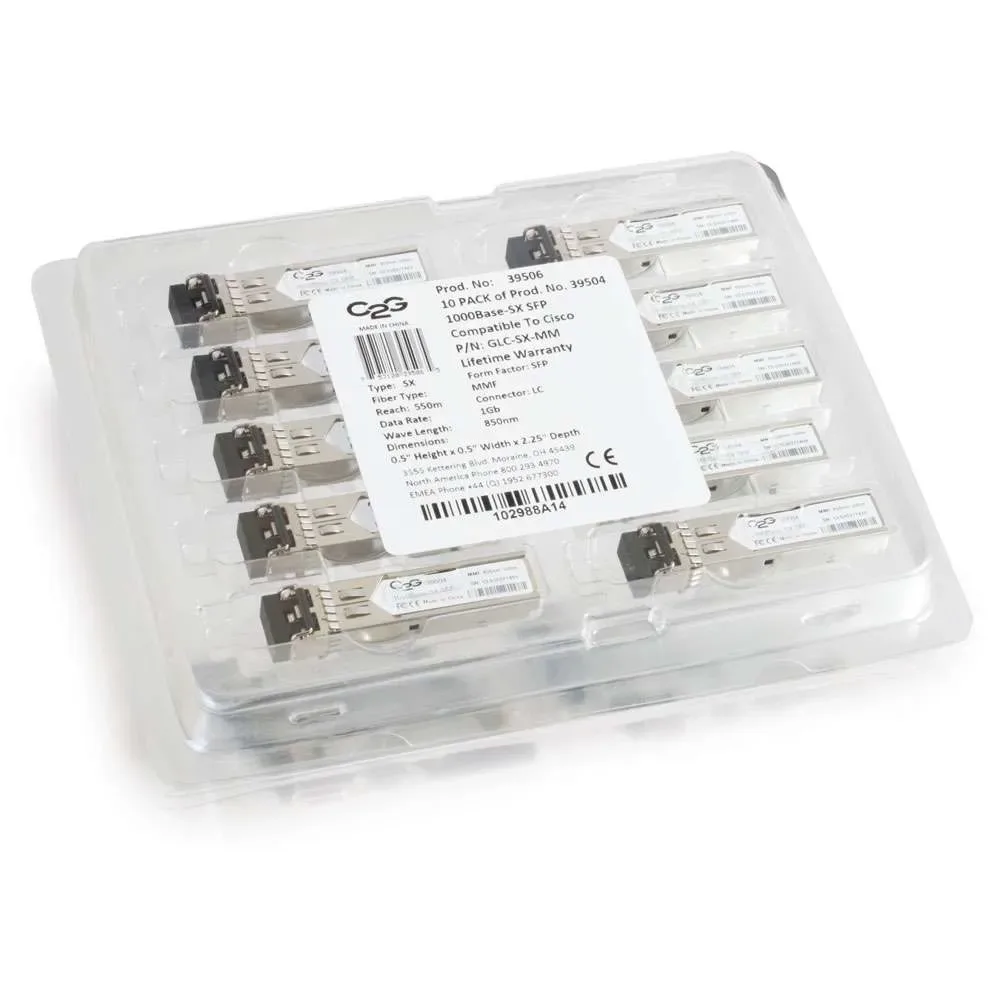 39506 - Cables To Go 1Gbps 1000Base-SX Multi-mode Fiber 850nm SFP Transceiver Module