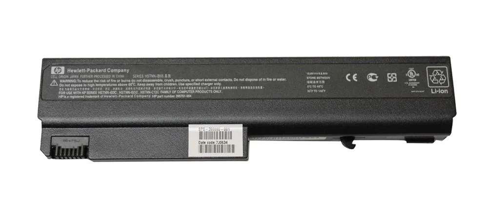 398680-001 - HP 6-Cell 4400mAh 10.8V Li-Ion Battery for Business Notebook NC6220 / NC6230 / NX6300