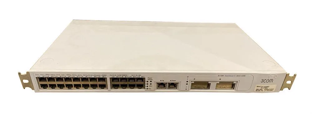 3C17304BUNDLE - 3Com SuperStack 3 Switch 4228G 24 x 10/100Base-TX LAN, 2 x 10/100/1000Base-T Uplink Stackable Ethernet Switch