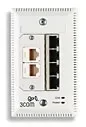 3CNJ100-CRM-20 - 3Com Network Jack NJ100 Cream 20-Pack 4 x 10/100Base-TX LAN Ethernet Switch