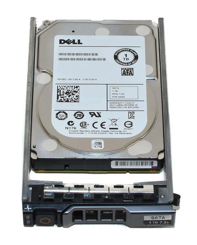 400-AIUW - Dell 1TB SATA 6Gb/s 7200RPM 128MB Cache 512n 2.5-inch Hard Drive with Tray