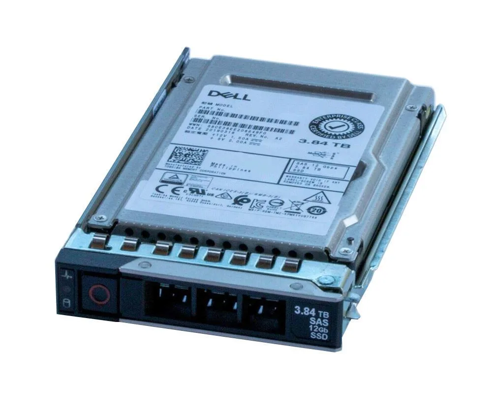 400-AMCB - Dell 3.84TB Read Intensive MLC SAS 12Gb/s 2.5-inch Hot Swappable Solid State Drive for Dell PowerEdge Server