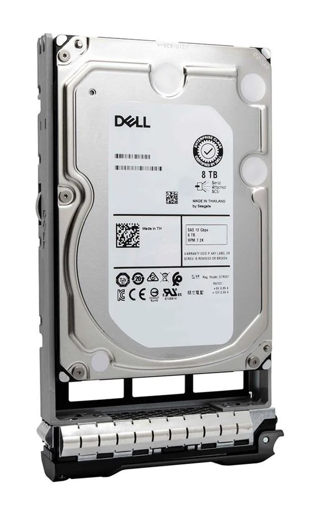 400-ARDW - Dell 8TB SAS 12Gb/s 7200RPM 3.5-inch Hot-Pluggable Hard Drive for PowerEdge / PowerVault Server