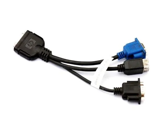 409496-001 - HP Local I/O Diagnostic Adapter Cable (SUV) for HP ProLiant BL Servers