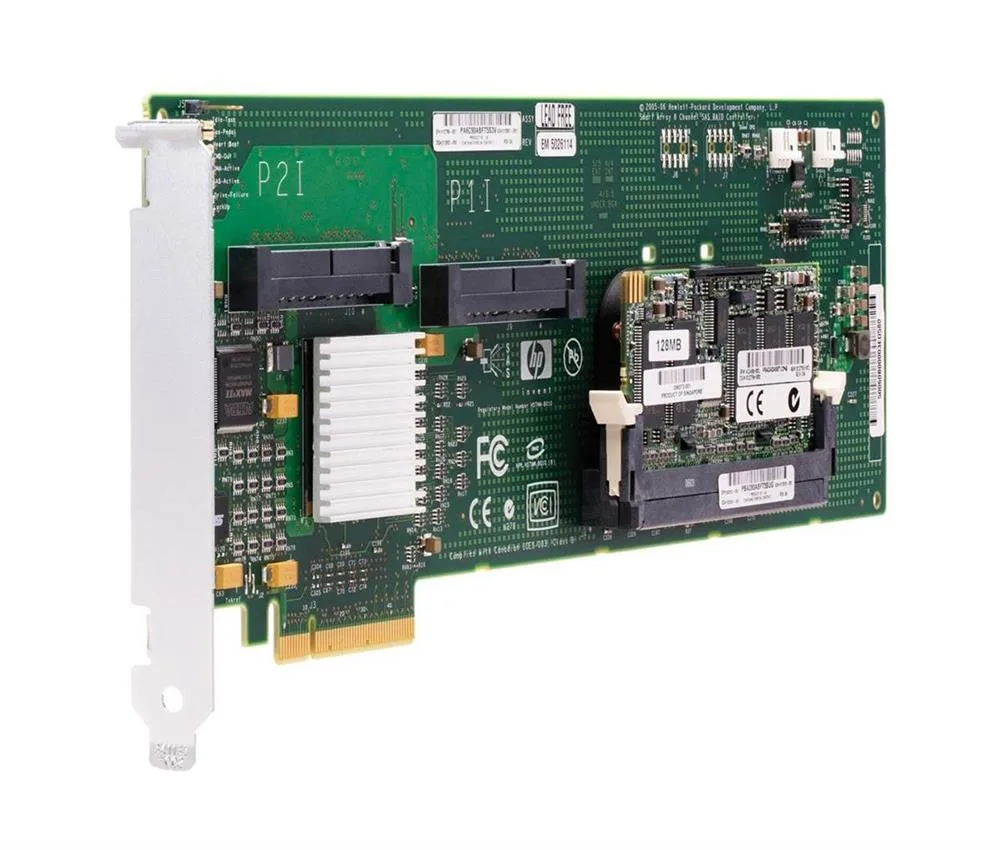 411510-001 - HP Smart Array E200 PCI-Express 8-Port Serial Attached SCSI / SAS RAID Controller Card with 128MB Cache Memory