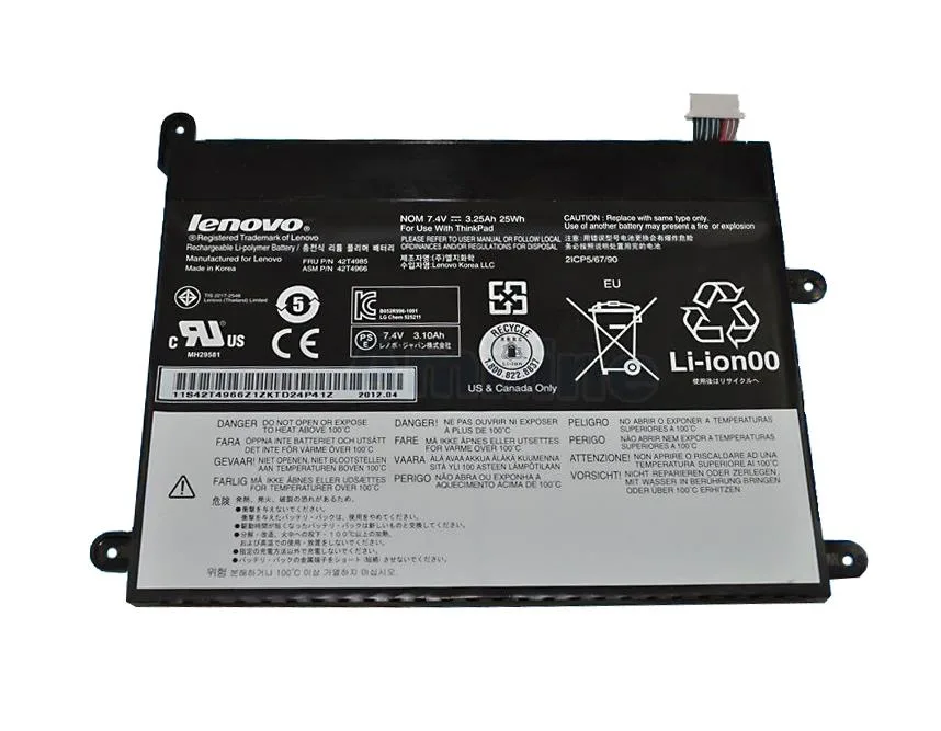42T4963 - IBM Lenovo 24Wh 2-Cell Li-ion Battery for ThinkPad Tablet